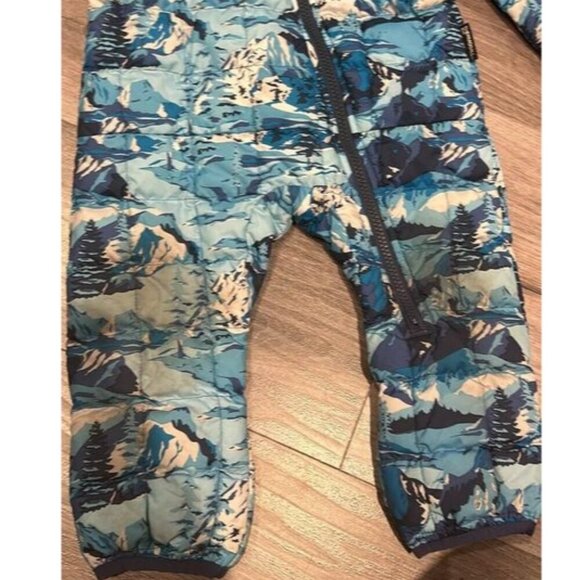 North face kids fleeced one piece snowsuit 12- 18 months - Picture 4 of 8